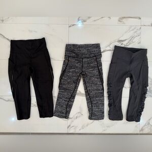 Like New, Lululemon Athletica Black Pants with Zipper